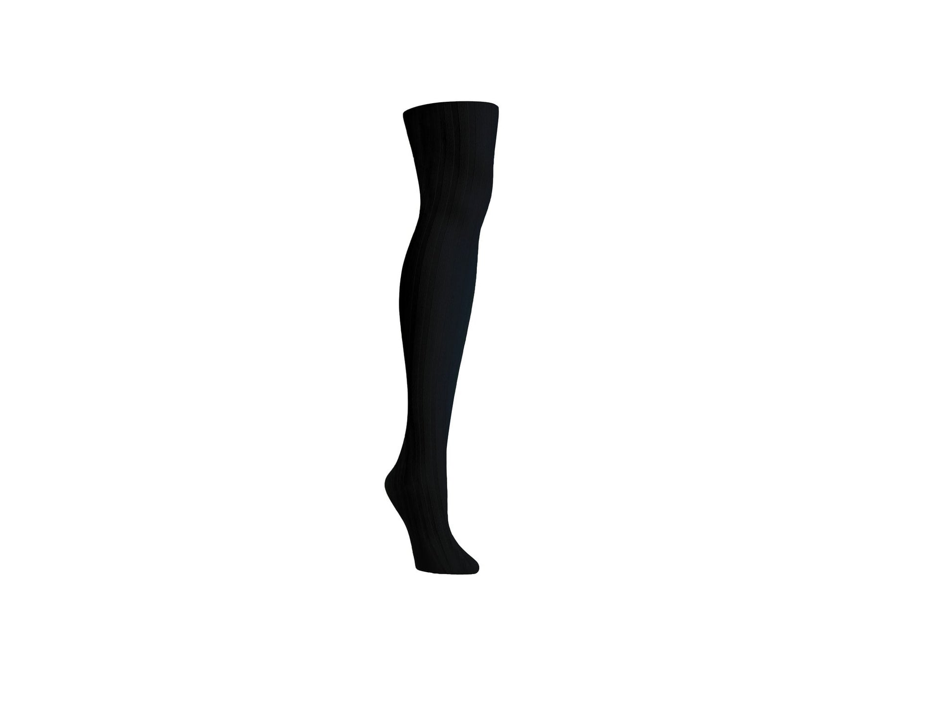 Women's Priority Rib Grey Opaque Tights : Color: Gargoyle Gray