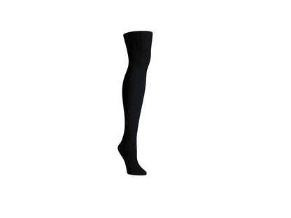 Women's Priority Rib Grey Opaque Tights : Color: Gargoyle Gray