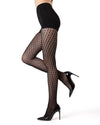FirmFit Dotted Net Shaping Tights : Color: Black