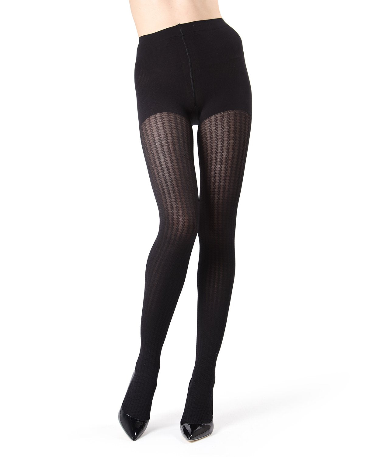 FirmFit Mini Cable Control Top Shaping Support Tights : Color: Black