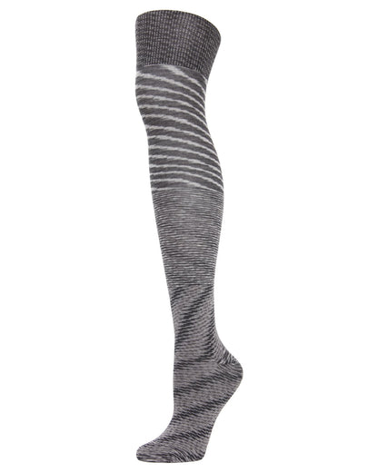 Wild Side Cotton Blend Over the Knee Socks : Color: Black