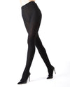 Juneau Diamonds Cotton Blend Sweater Tights : Color: Black