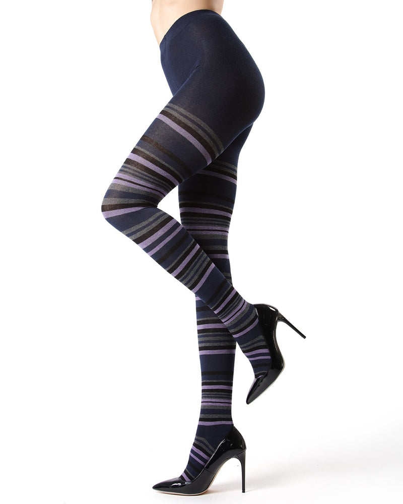 MeMoi Multi Tonal Stripe Sweater Tights