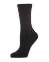 Women's Neutral Ribbed Knit Essential Boot Socks : Color: Black