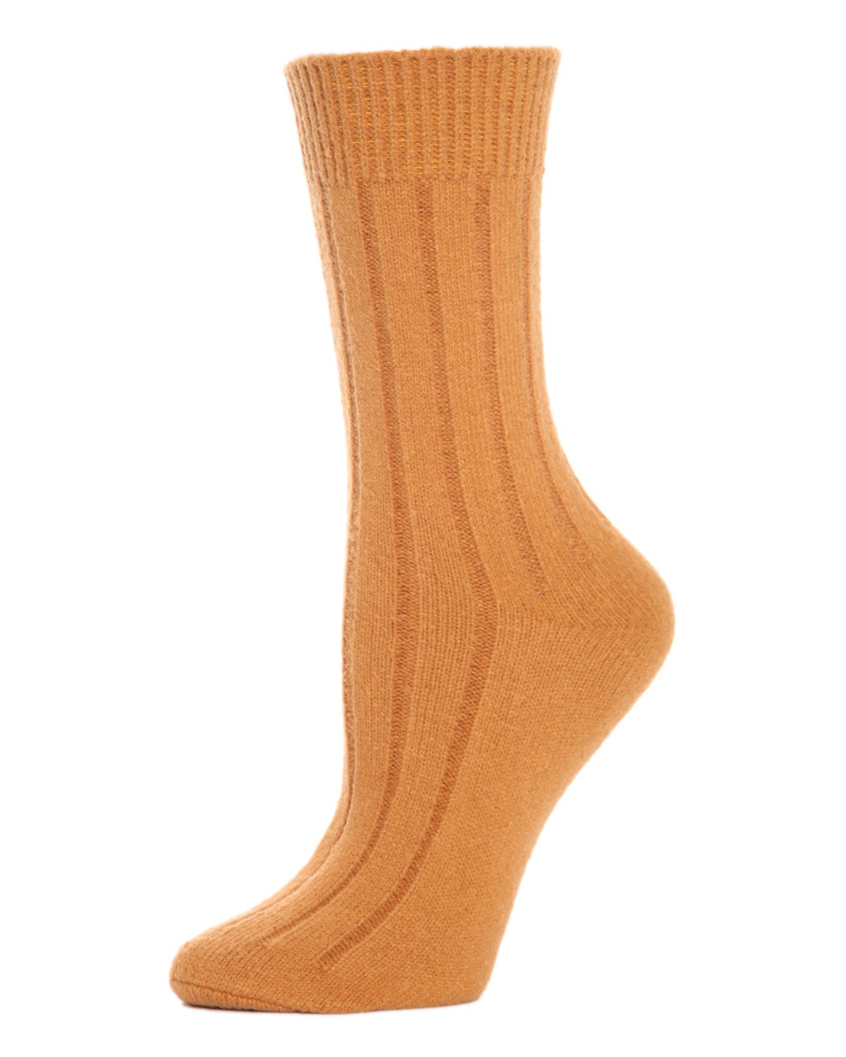 Women's Neutral Ribbed Knit Essential Boot Socks : Color: Sudan Brown