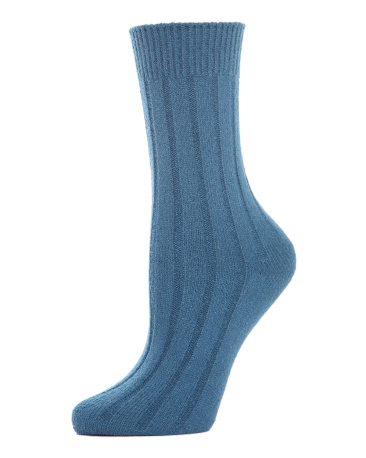 Women's Neutral Ribbed Knit Essential Boot Socks : Color: Legion Blue