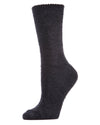 Soft & Cozy Cotton Blend Crew Length Boot Sock : Color: Black