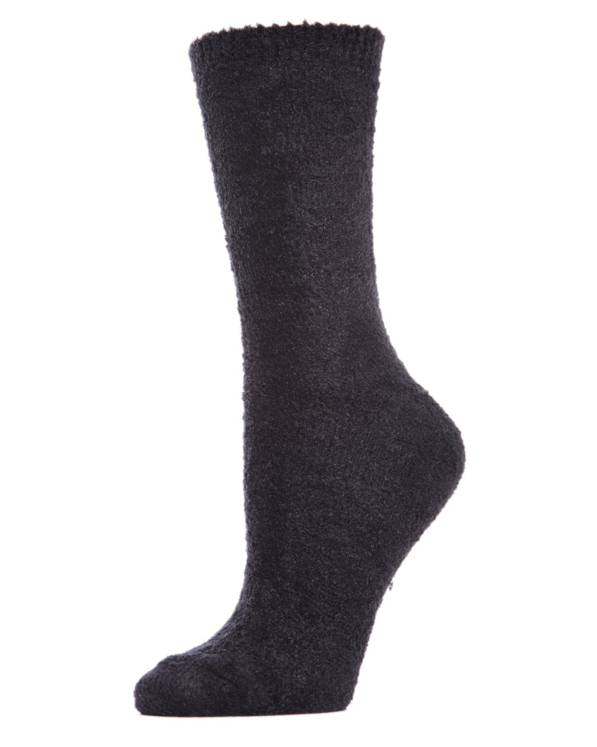 Soft & Cozy Cotton Blend Crew Length Boot Sock : Color: Black