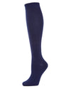 Ribbed Cotton Blend Knee High Socks : Color: Peacoat