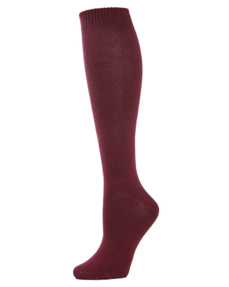 MeMoi Solid Knit Knee High Socks