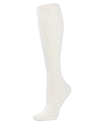 Women's Cotton Blend Solid Knit Knee High Socks : Color: Winter White