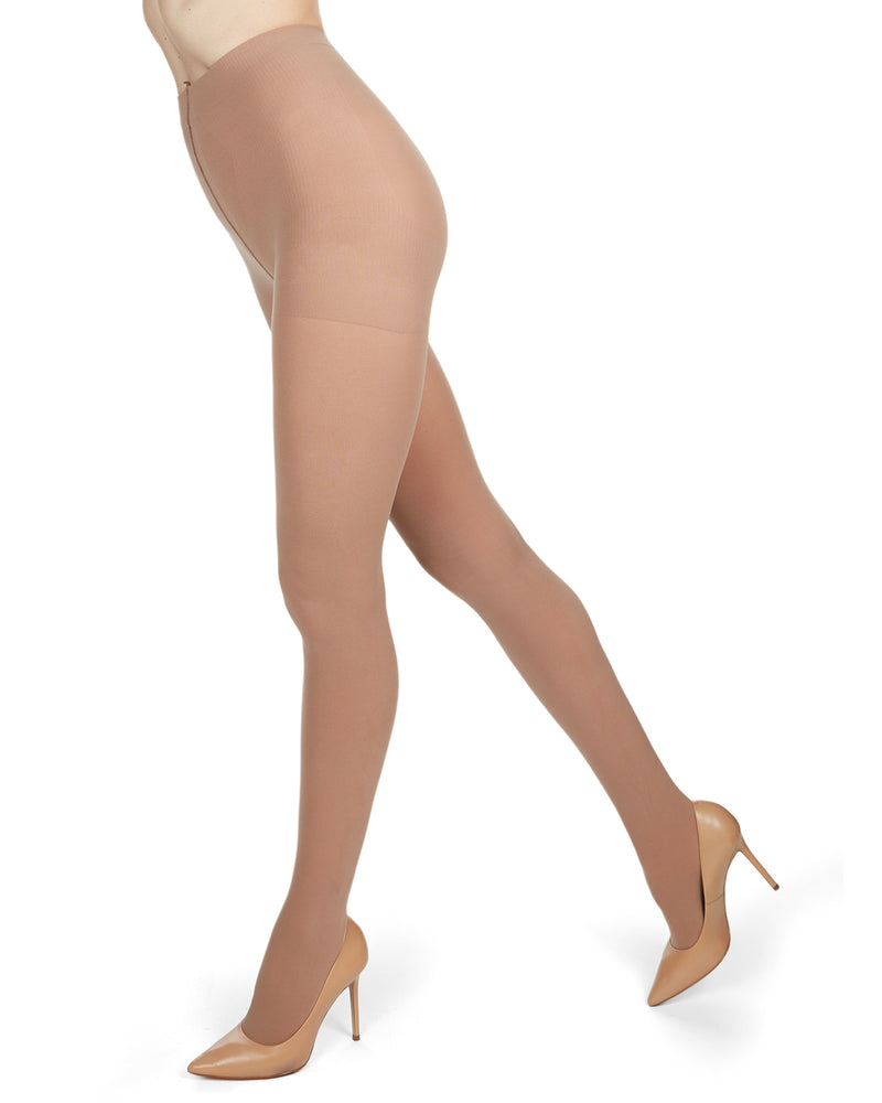 MeMoi Perfectly Opaque Women's Control Top Tights - Free Shipping