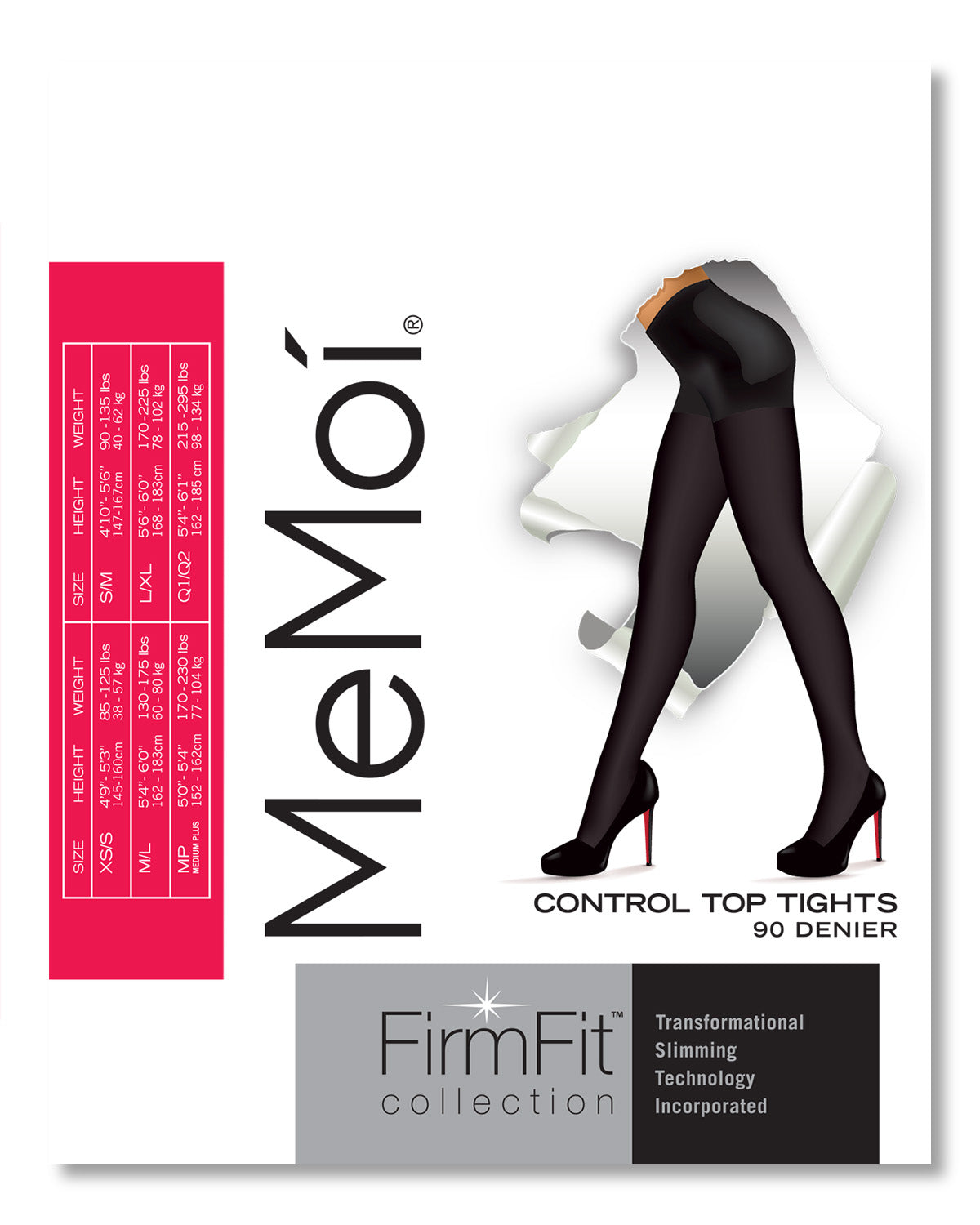 FirmFit Warm Control Top Tights : Color: Black