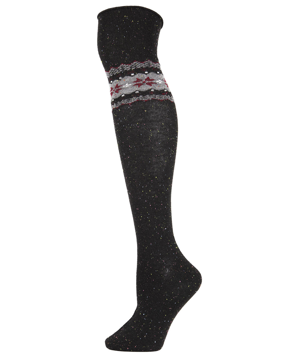Women's Nordic Sparks Fair Isle Over the Knee Socks : Color: Black