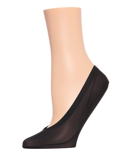 Women's Basic Microfiber No Show Liner Socks : Color: Black