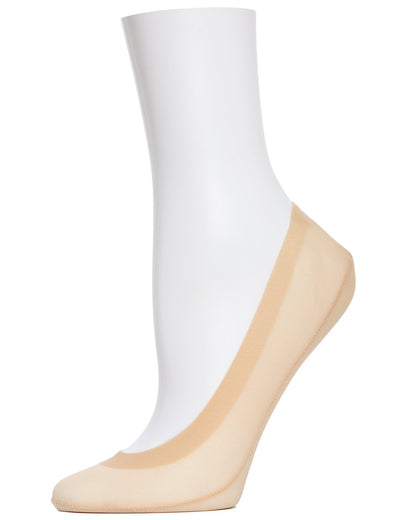 Women's Basic Microfiber No Show Liner Socks : Color: Nude