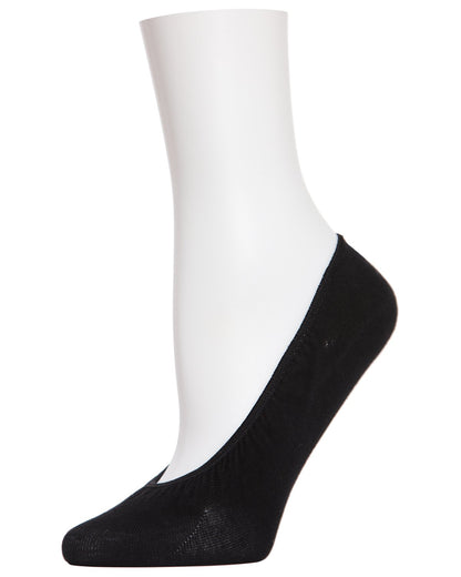 No-Show Smooth Cotton Shoe Liners : Color: Black