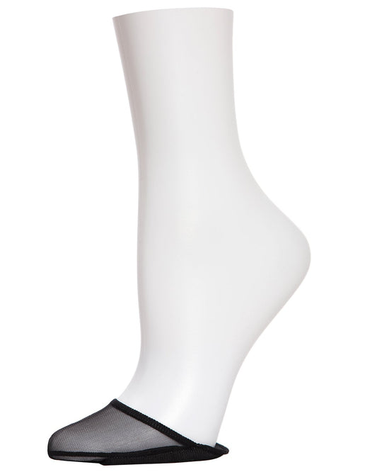 Ultra-Sheer Stretchy Breathable Cushioned Toe Cover : Color: Black