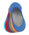 No-Show Microfiber Shoe Liners 6-Pack : Color: Teal Multi