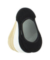 Women's Micro No-Show Liner Socks 6-Pack : Color: Black/White/Nude