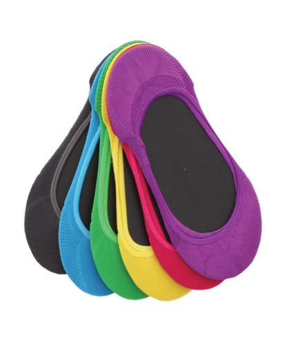 Women's Micro No-Show Liner Socks 6-Pack : Color: Neon Multi