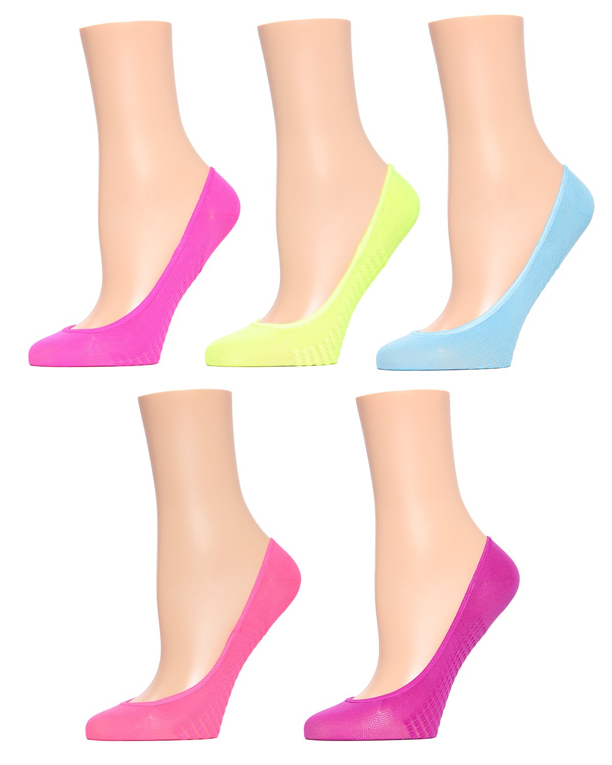 Foot Massaging Shoe Liners 5 Pack : Color: Pink Glo