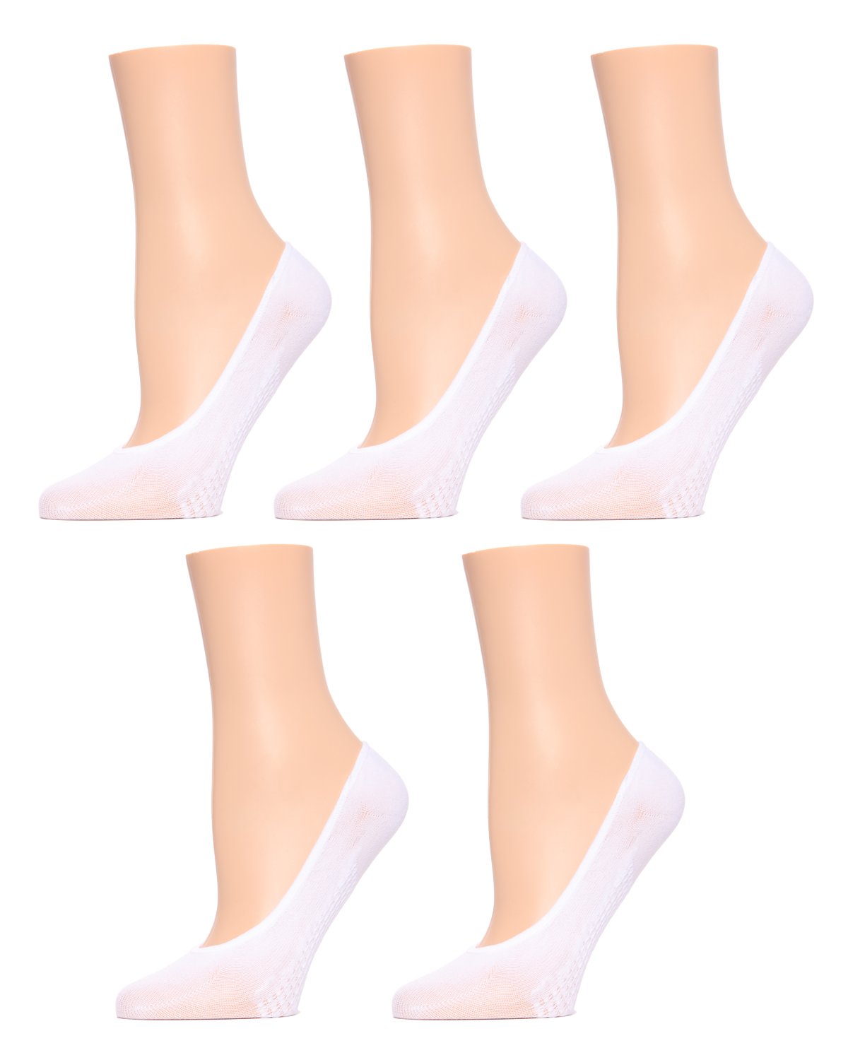 Foot Massaging Shoe Liners 5 Pack : Color: White