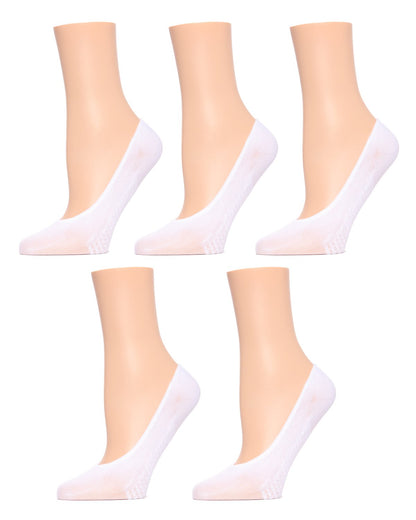 Foot Massaging Shoe Liners 5 Pack : Color: White