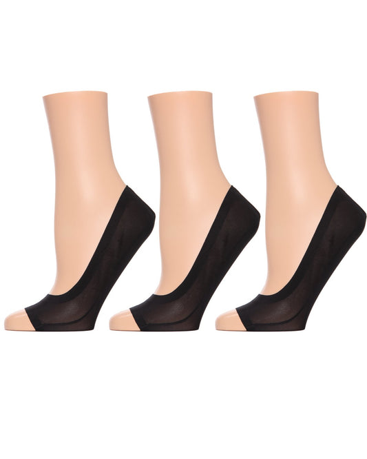 Open Toe Fine Edge Liner 3 Pack : Color: Black