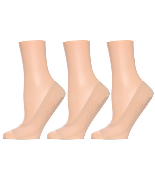 Open Toe Fine Edge Liner 3 Pack : Color: Nude