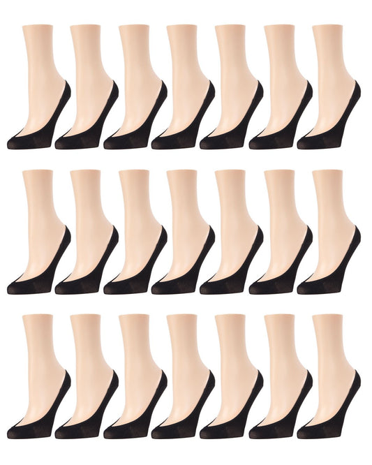 No-Show Micro Mesh Liner 21 Pack : Color: Black