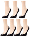 Ballerina Micro Liner Socks 7-Pack : Color: Black