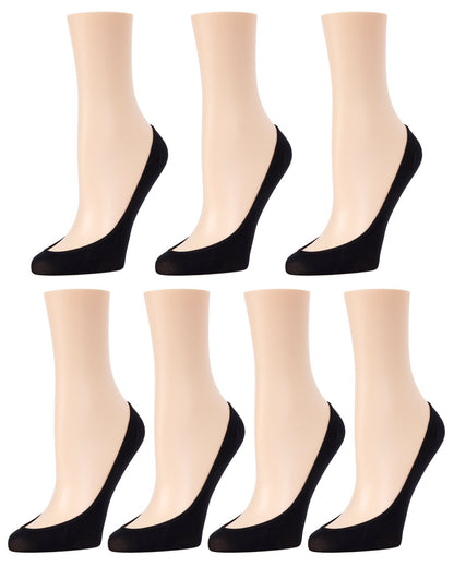 Ballerina Micro Liner Socks 7-Pack : Color: Black