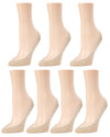 Ballerina Micro Liner Socks 7-Pack : Color: Nude