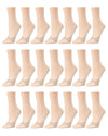 No-Show Micro Liner Open Toe 21 Pack : Color: Nude