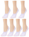 High-Cut Cotton Blend Sneaker Liner 7 Pack : Color: White