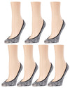 Multi Twist Micro Shoe Liner 7-Pack : Color: Black/White