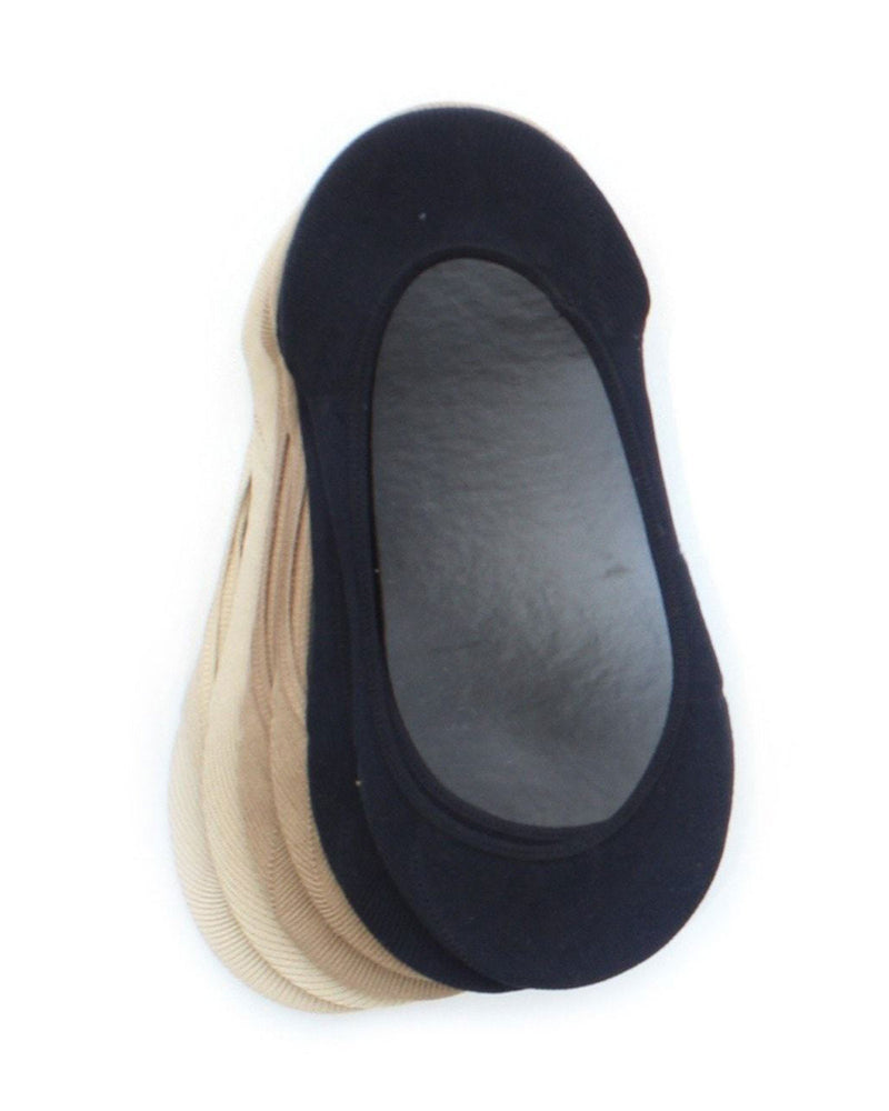 MeMoi No Show Microfiber Shoe Liners 6-Pack