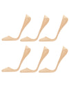 Closed Toe Stiletto Cotton Blend Shoe Liners 6 Pack : Color: Nude