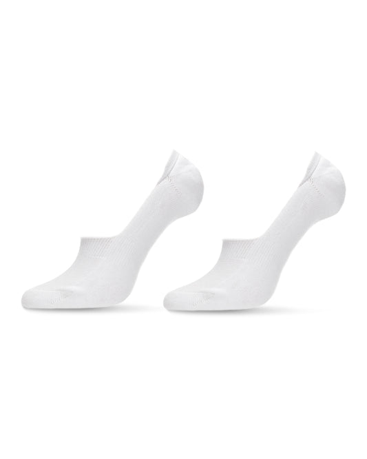 Popular Invisible Cushion Sneaker Socks Liners 2 Pack : Color: White/White