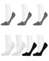 Mid-Cut Liner Cotton Blend Sock 7-Pack : Color: Gray-White-Black
