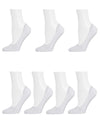 Mid-Cut Liner Cotton Blend Sock 7-Pack : Color: White