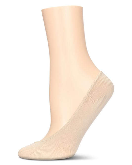 Women's 10 Pair Pack No Show Micro Liner Socks : Color: Nude