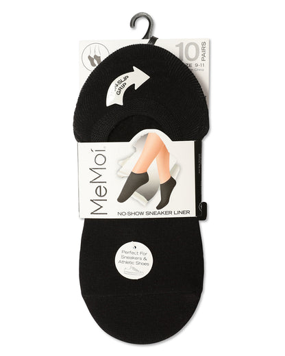 Women's 10 Pair Pack Cotton Blend No Show Sneaker Liners : Color: Heather Multi