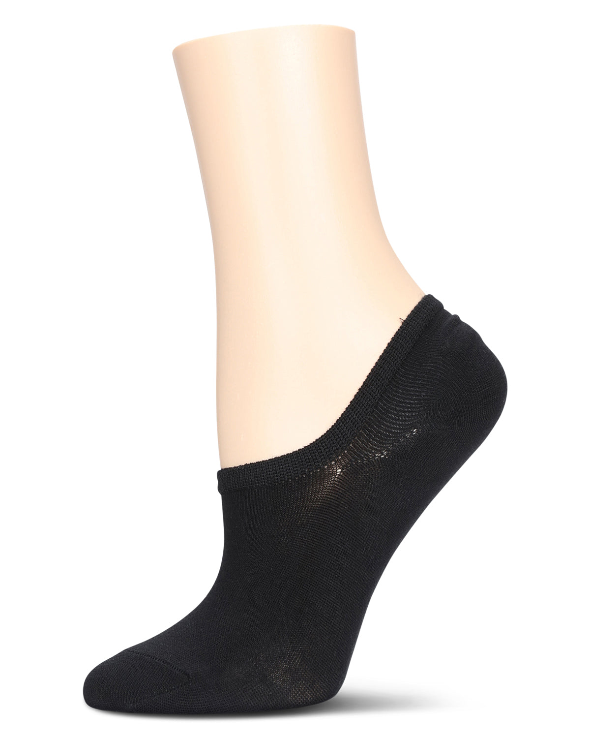 Women's 10 Pair Pack Cotton Blend No Show Sneaker Liners : Color: Black