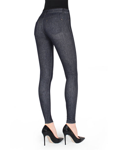 Unbottled Cotton Blend Denim Jean Leggings : Color: Blue