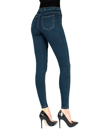 Women's Alta Denim Jean High Waist Leggings : Color: Black