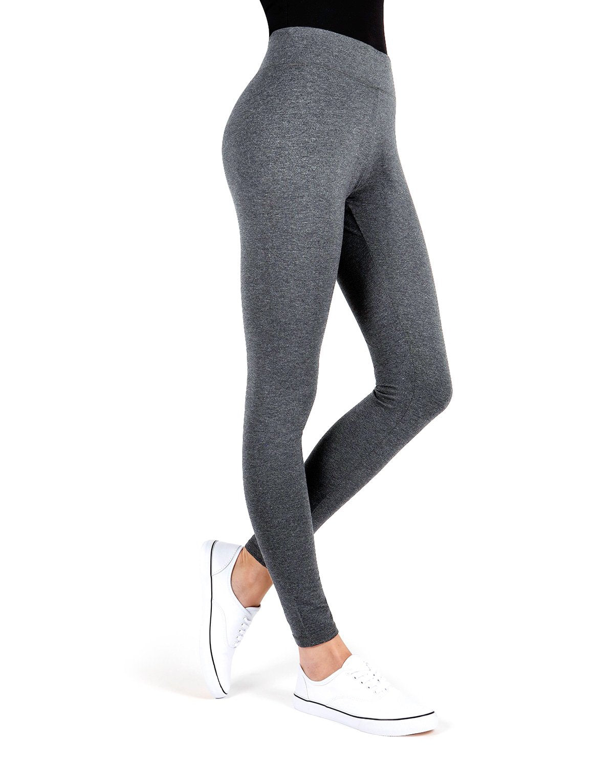 Women's Cotton Blend Basic Yoga Pants : Color: Ash