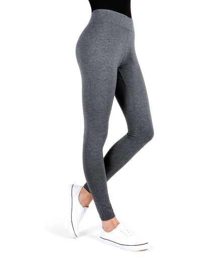Women's Cotton Blend Basic Yoga Pants : Color: Ash