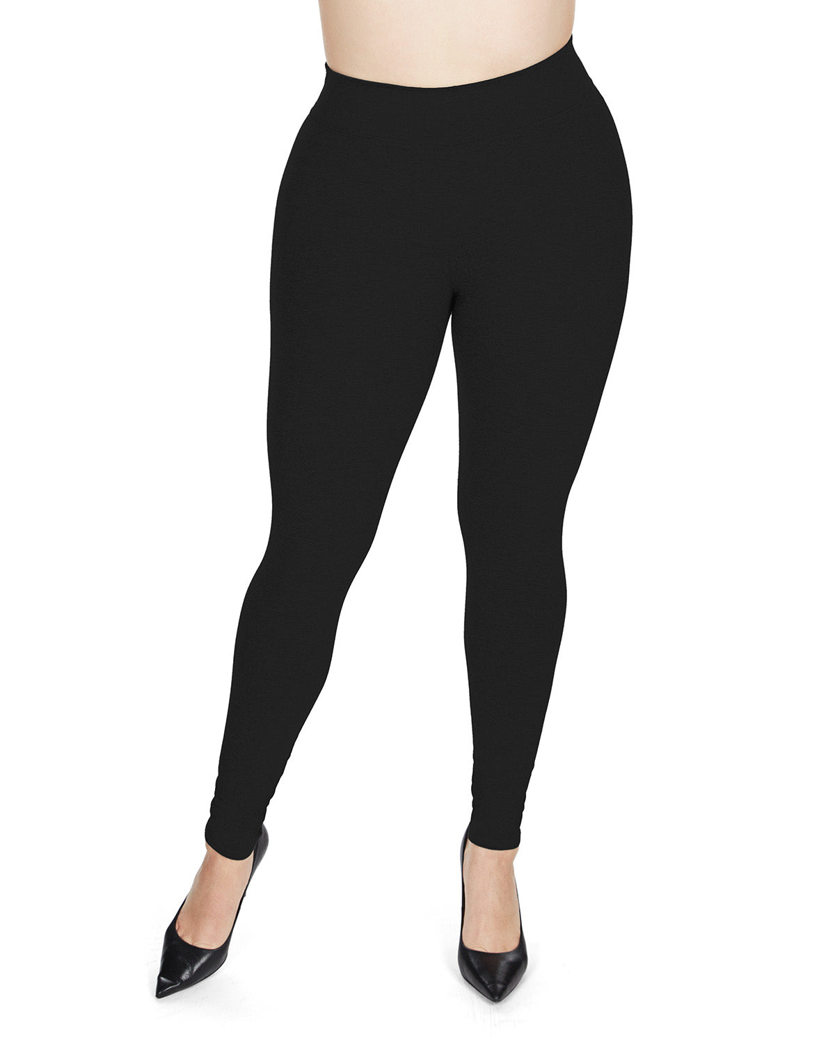 Women's Cotton Blend Basic Yoga Pants : Color: Black